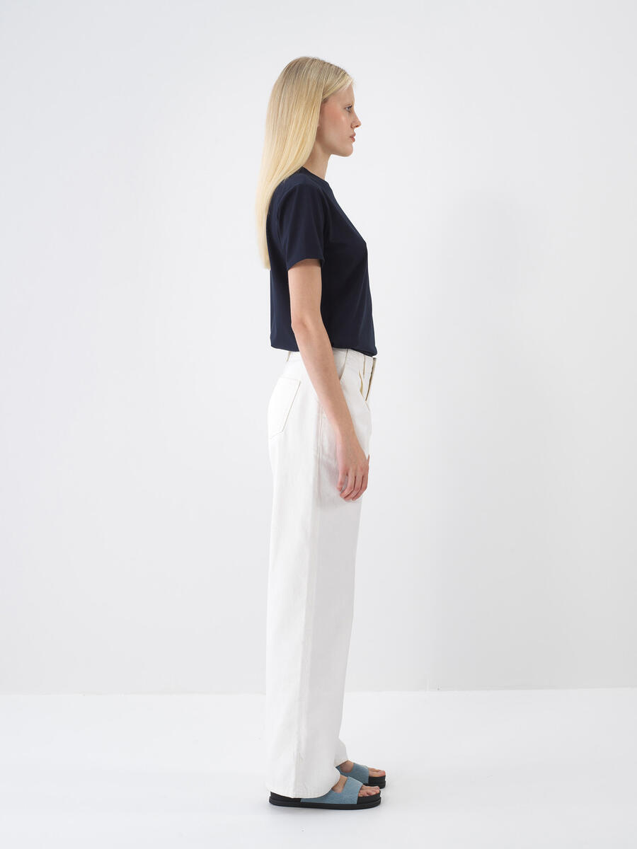 Lacivert Regular Fit Pamuklu Tişört - 2