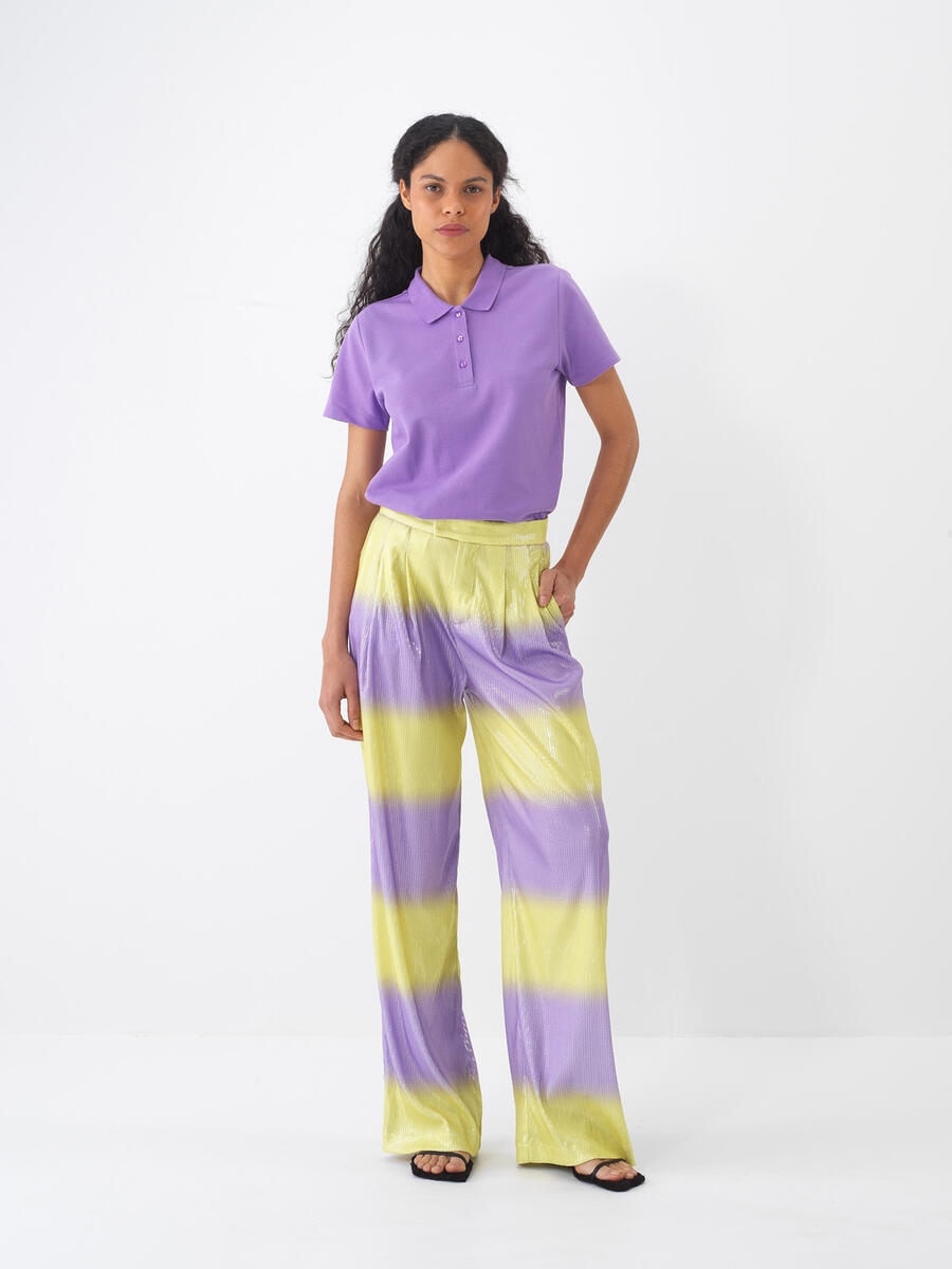 Lila Regular Fit Tişört - 2