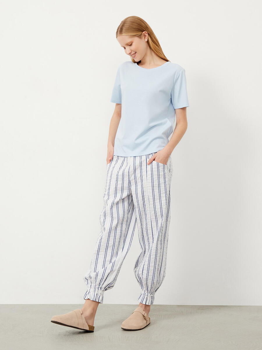 Mavi Regular Fit Pamuklu Basic Tişört - 2
