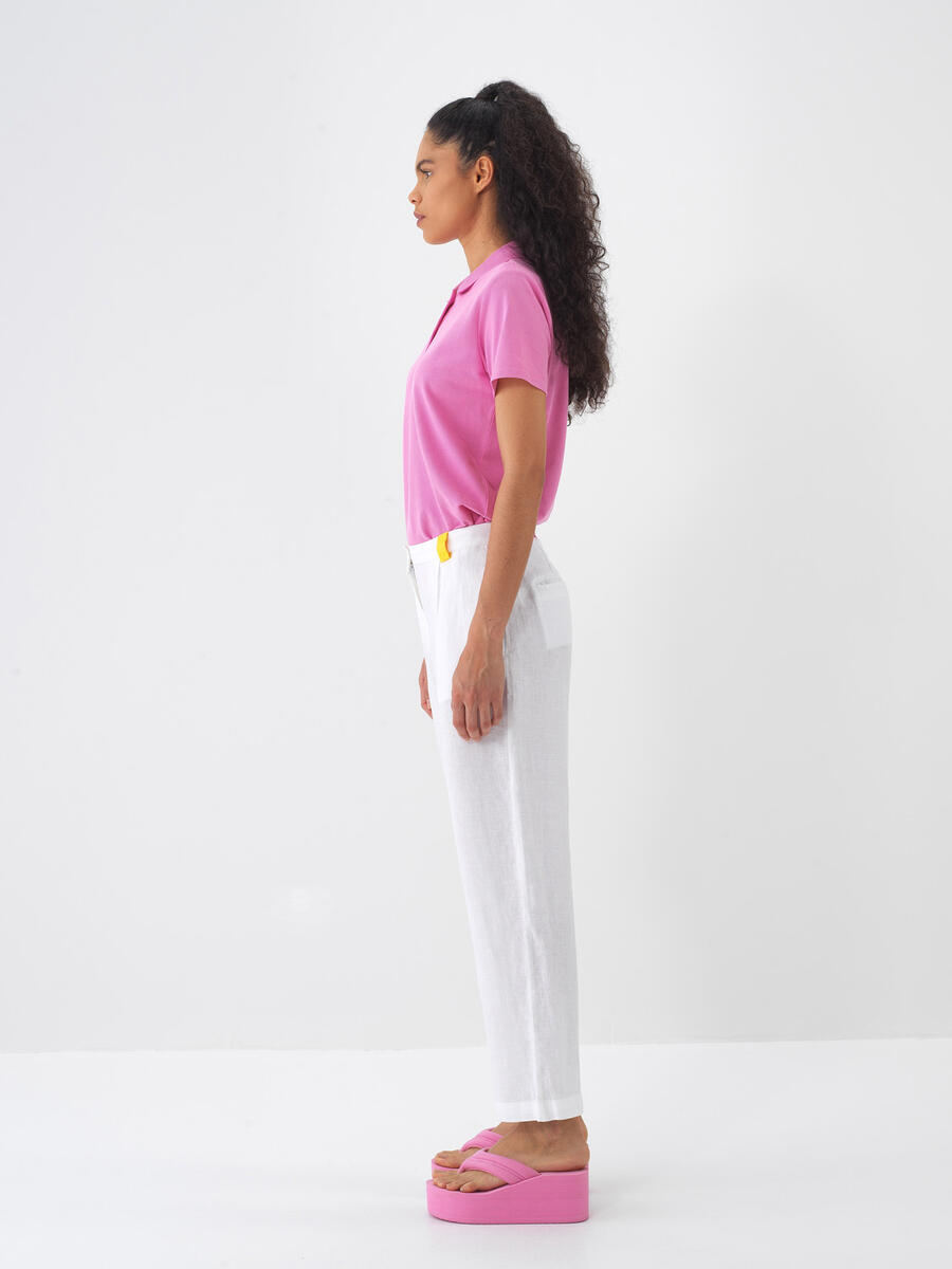 Pembe Regular Fit Tişört - 4