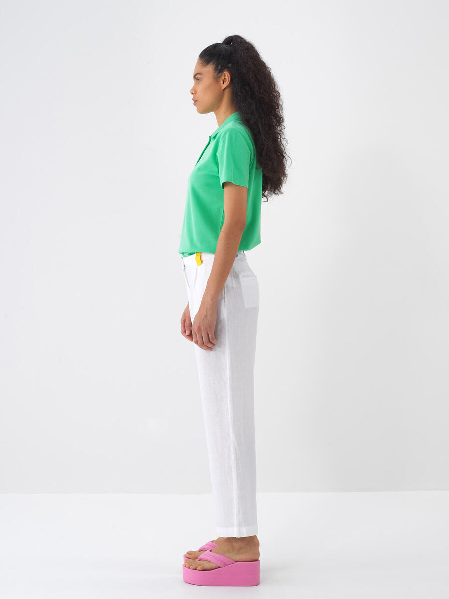 Yeşil Regular Fit Tişört - 4