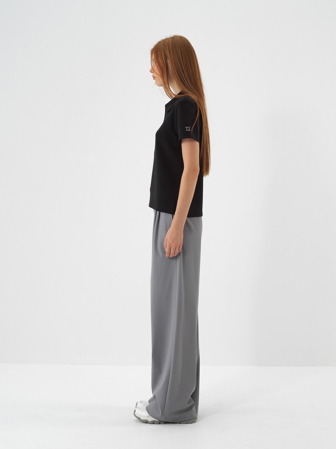 Siyah Modal Dokulu Regular Fit Tişört - Xint