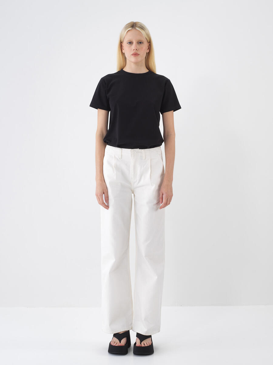 Siyah Regular Fit Pamuklu Tişört - 2