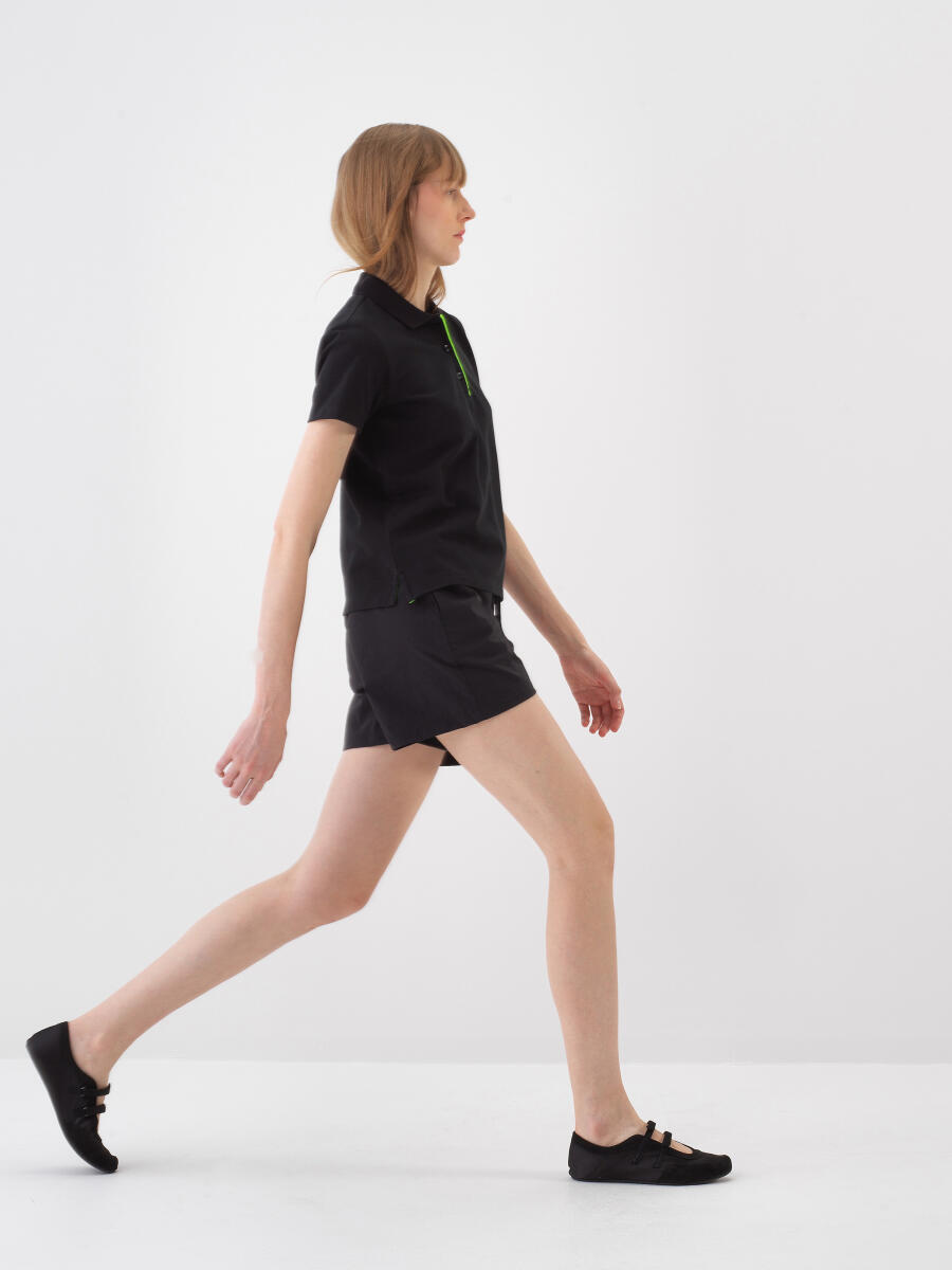 Siyah Regular Fit Pamuklu Tişört - 3