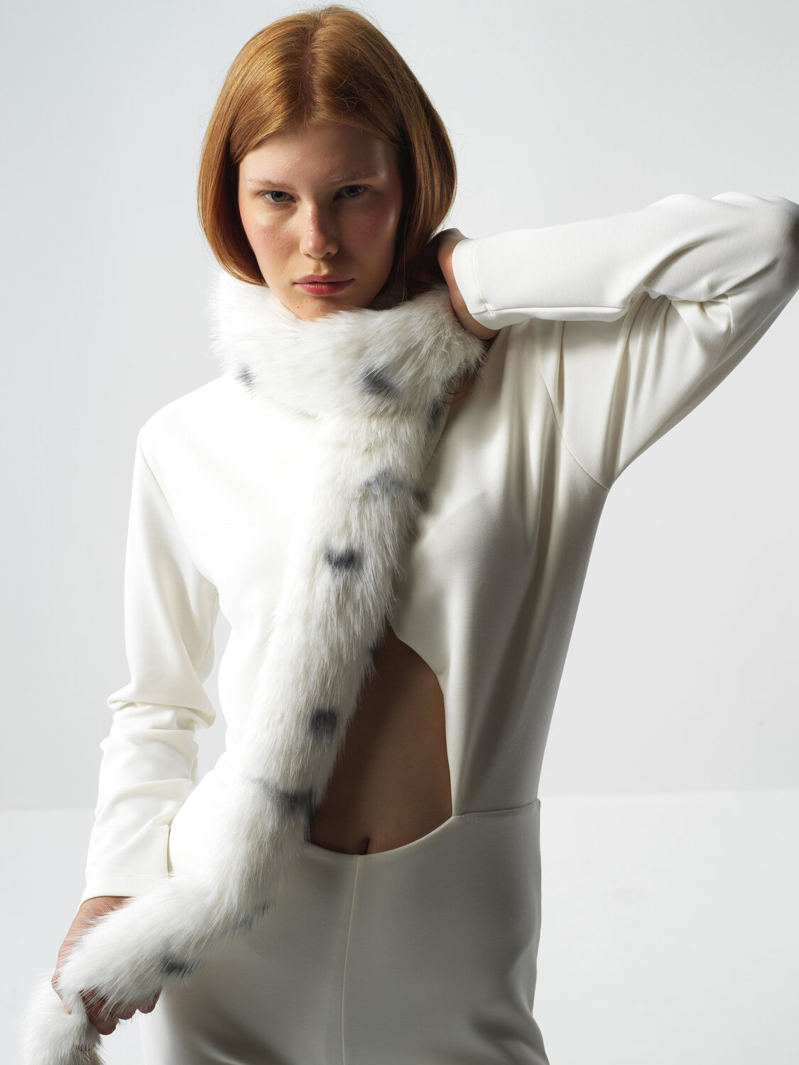 Ekru Modal Dokulu Regular Fit Tulum - Xint