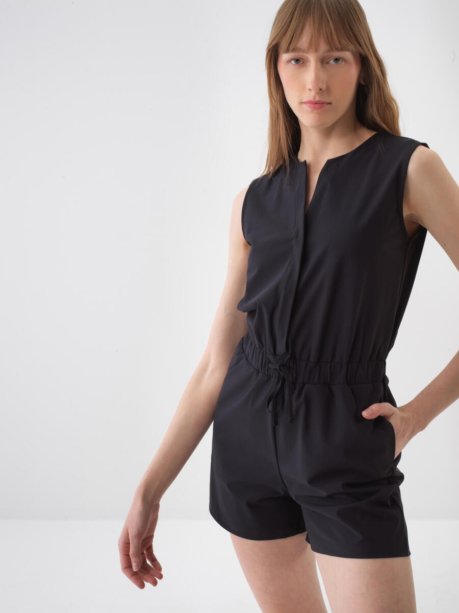 Siyah Regular Fit Tulum