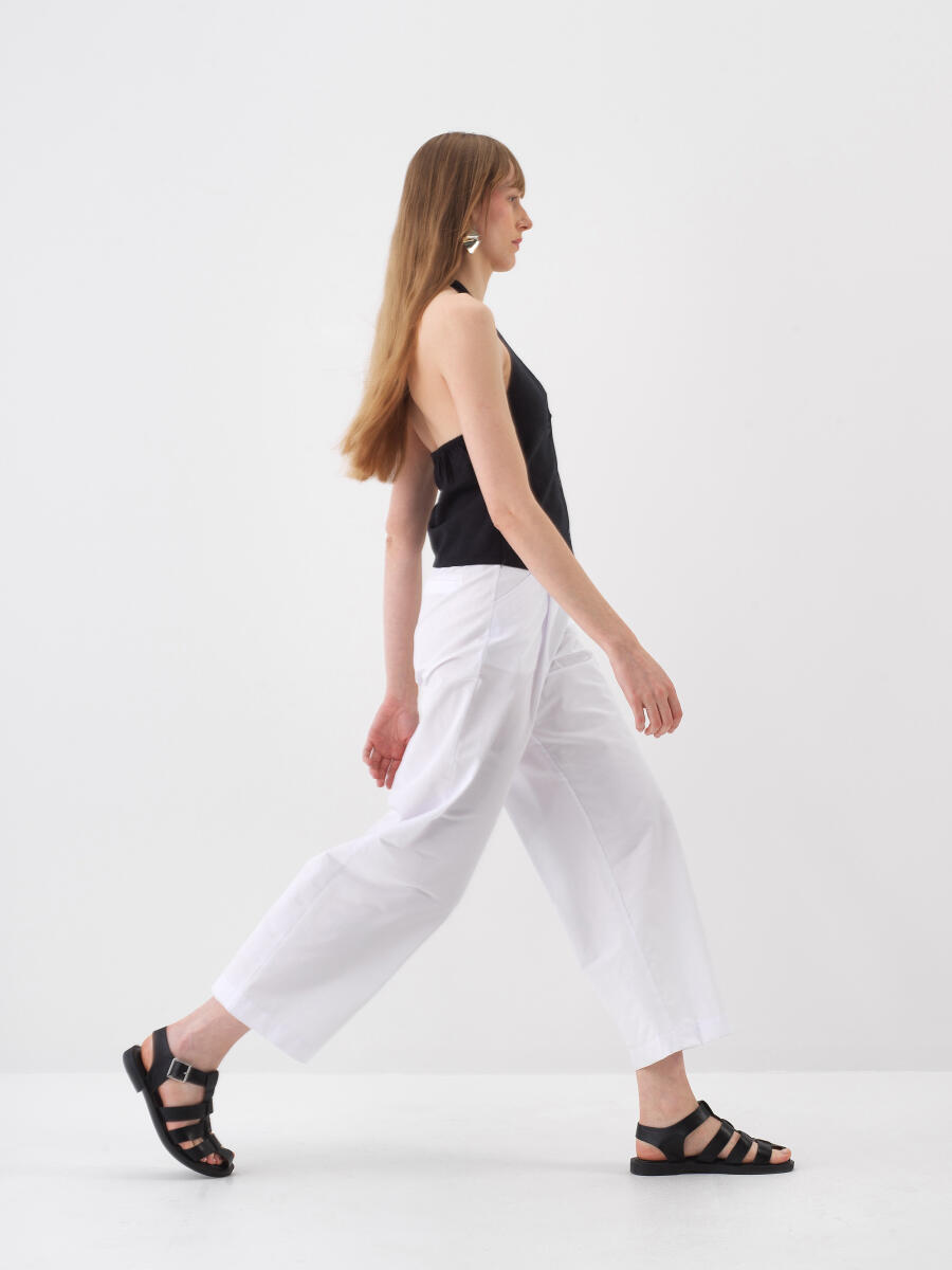 Siyah Regular Fit Keten Yelek - 5