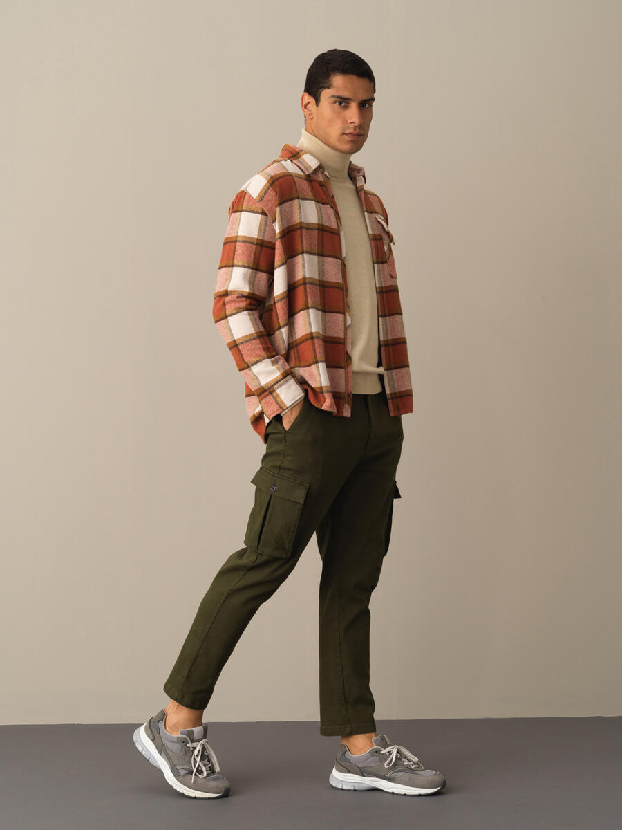 Regular Fit Oversized Buttoned Wool Jacket - 2