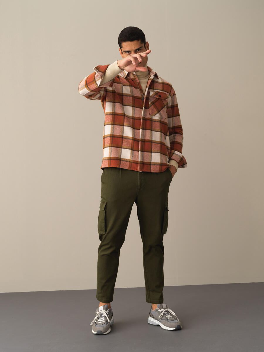 Regular Fit Oversized Buttoned Wool Jacket - 3