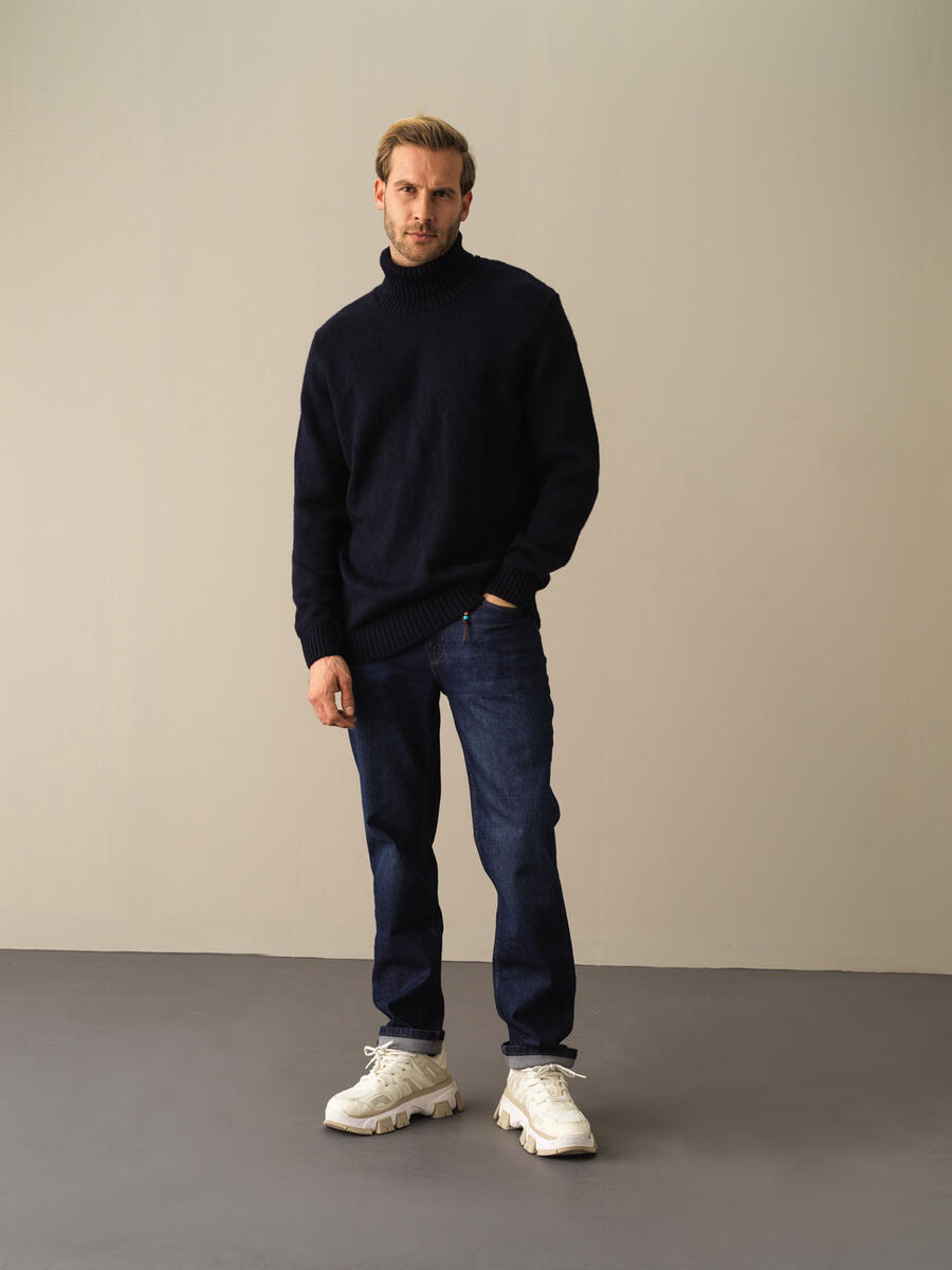 Fisherman Neck Regular Fit Sweater - 3