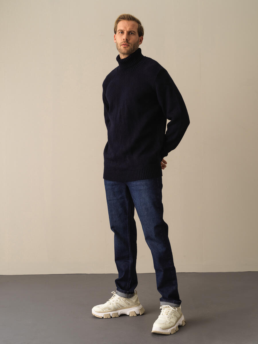 Fisherman Neck Regular Fit Sweater - 2