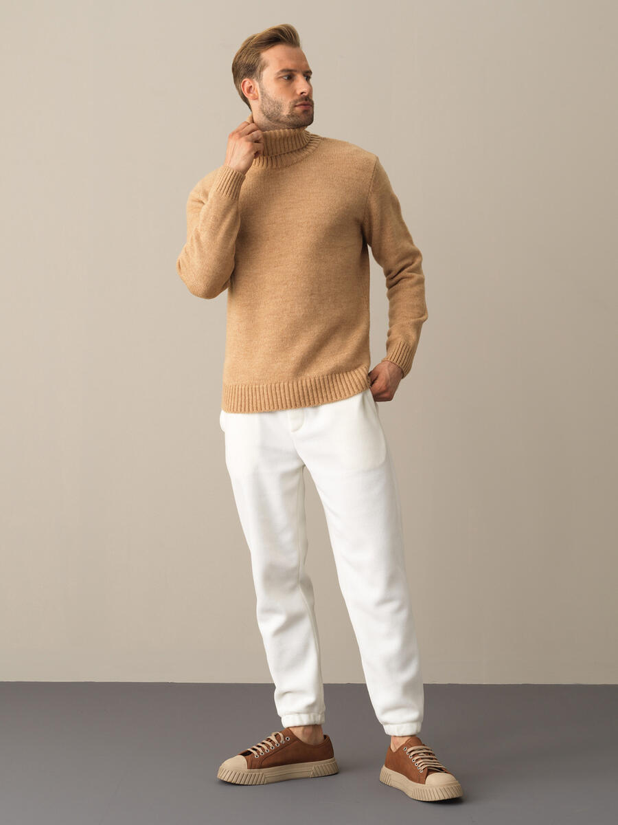 Fisherman Neck Regular Fit Sweater - 2