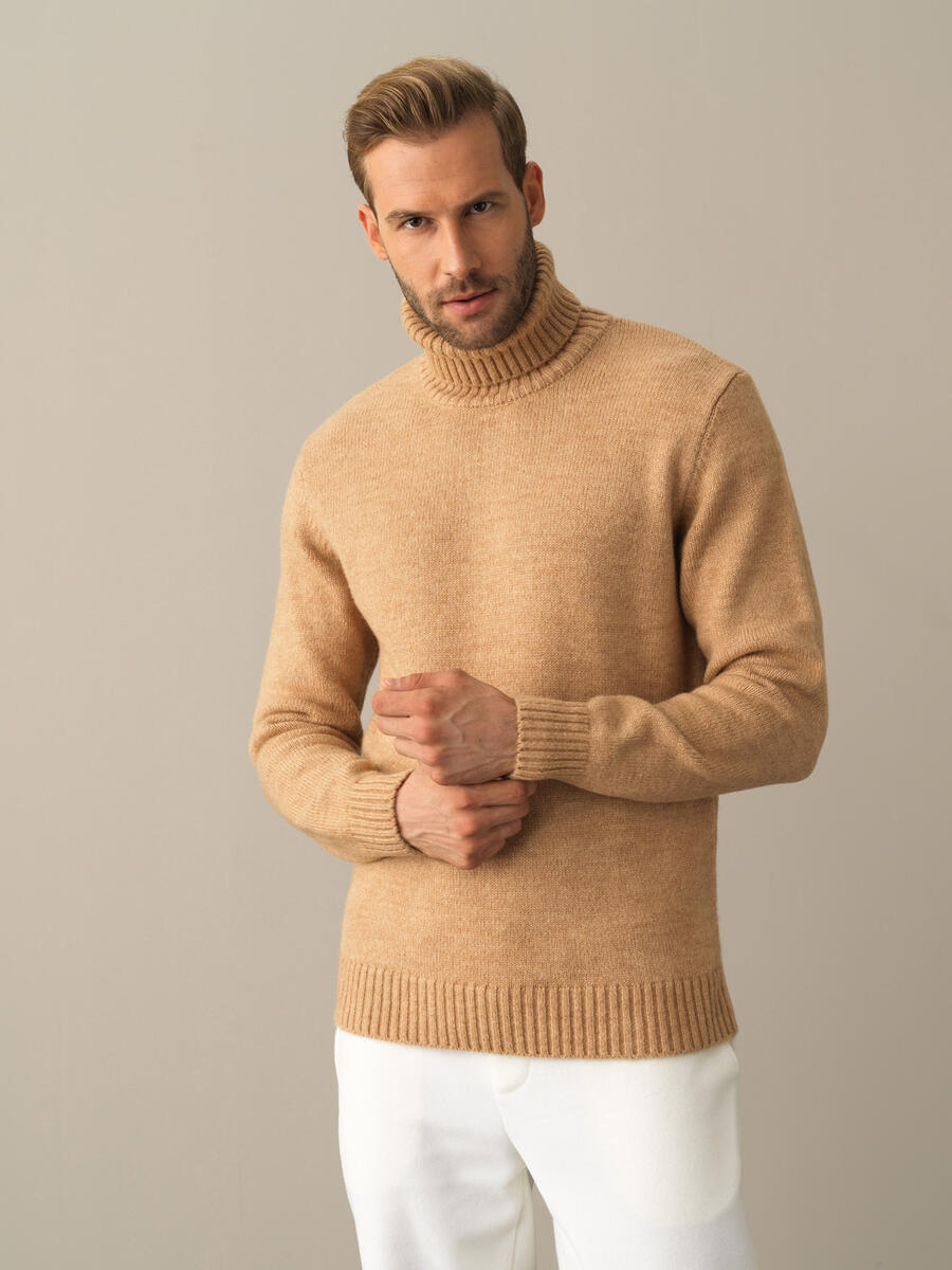 Fisherman Neck Regular Fit Sweater - 1