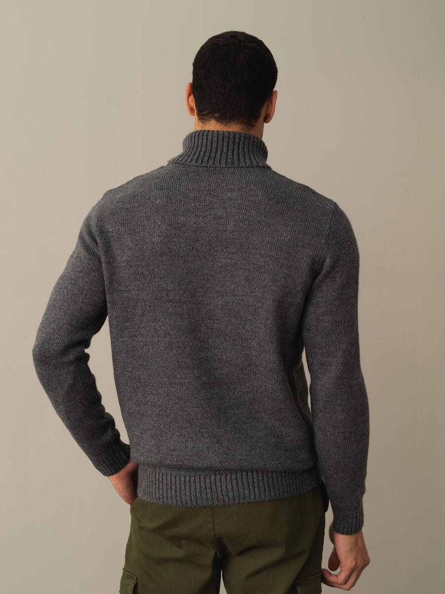 Fisherman Neck Regular Fit Sweater - 4