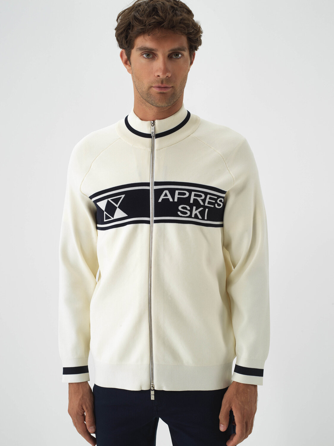 Ecru Regular Fit Cardigan That Maintains Its Form - Xint