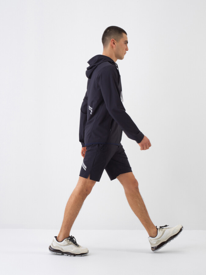 Navy Blue Regular Fit Coat - Xint