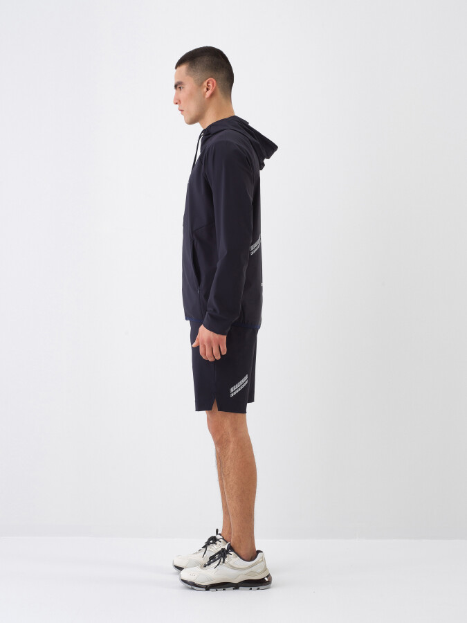 Navy Blue Regular Fit Coat - Xint