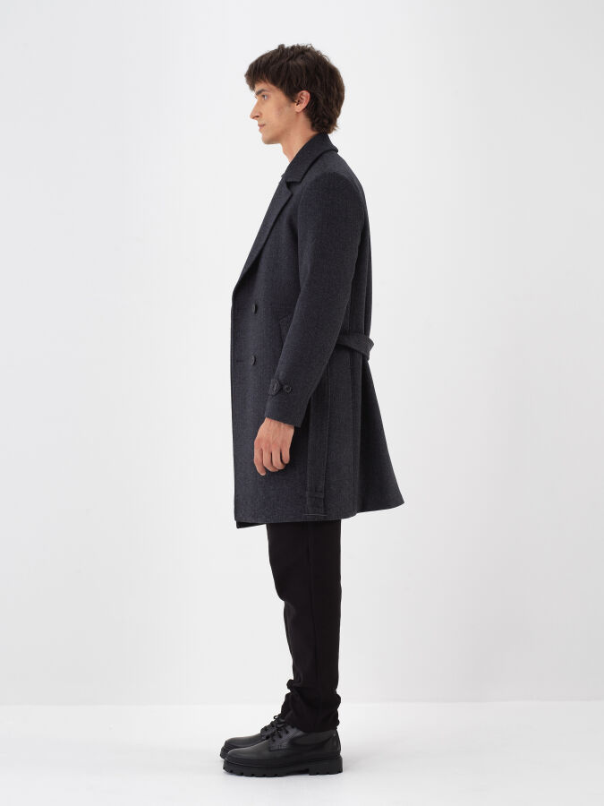 Wool Plain Coat - Xint