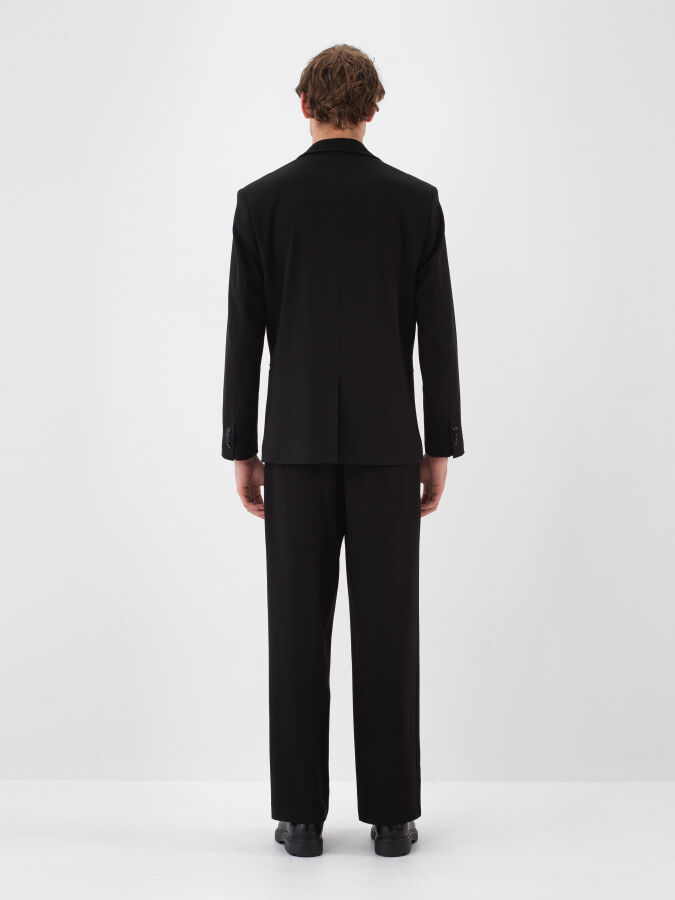 Double-Breasted Plain Coat - Xint