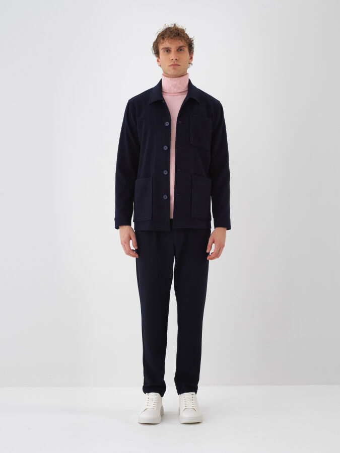 Regular Fit Plain Coat - Xint