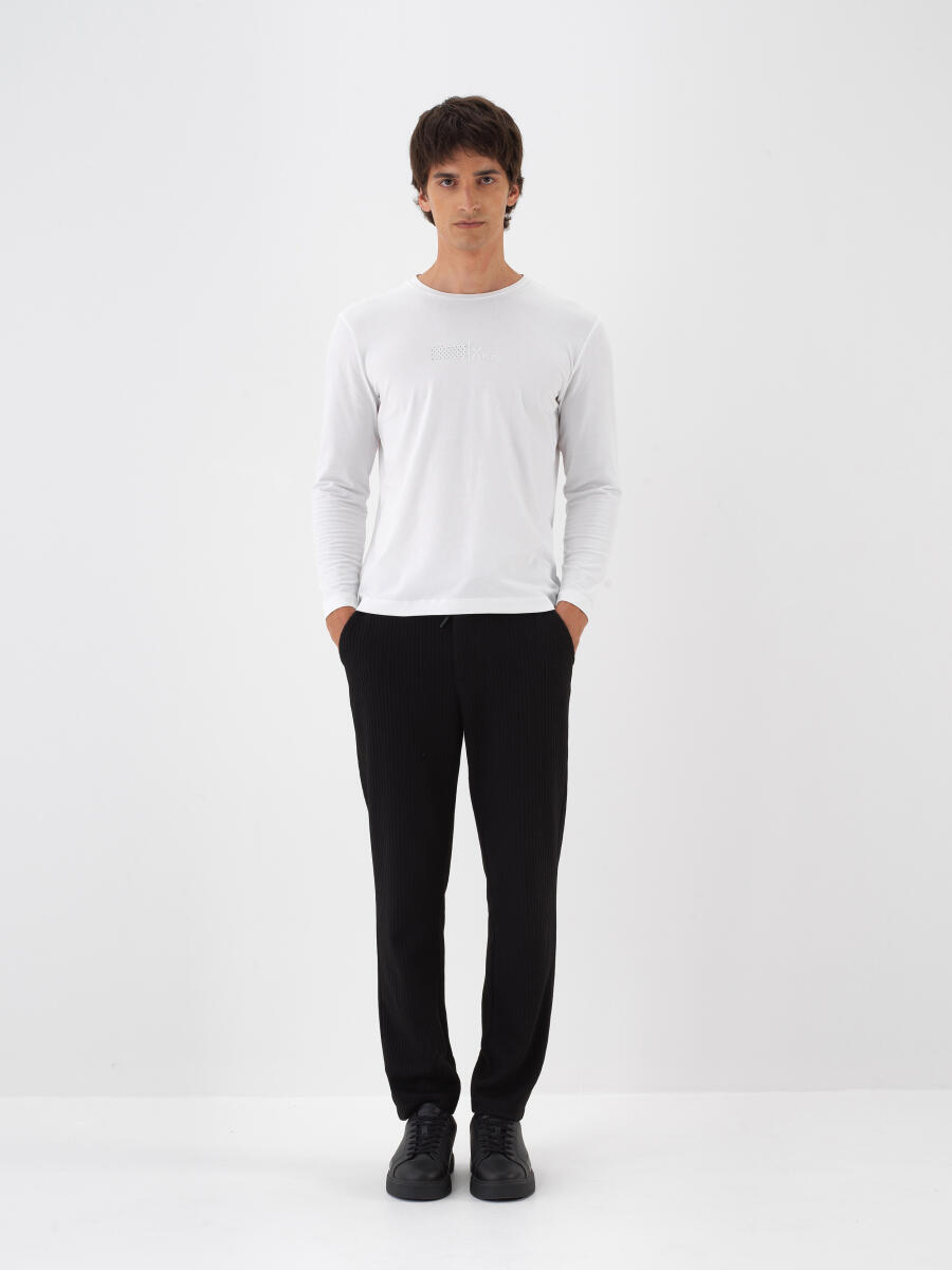 Regular Fit Plain Jogger Pants - 1