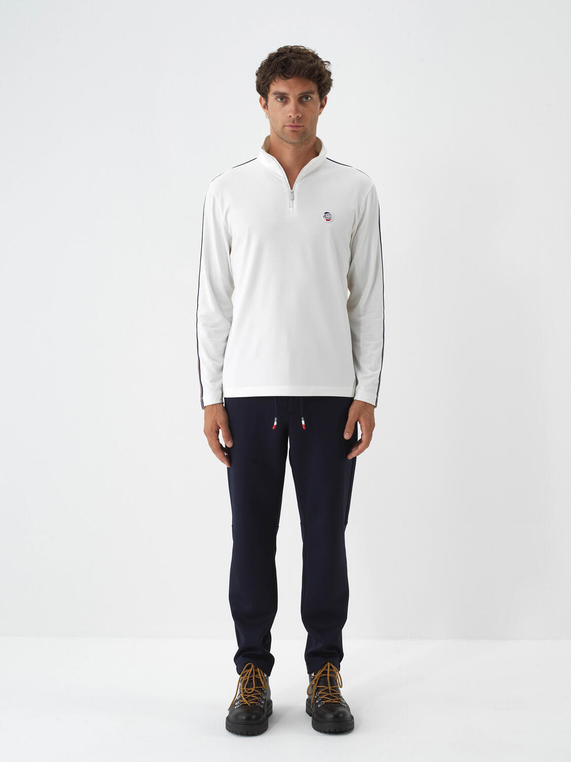 Ecru Flexible Textured Regular Fit Sweatshirt - 2