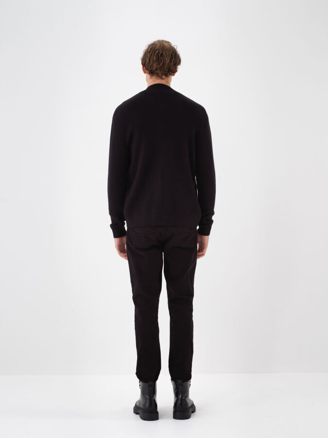 Wool Plain Cardigan - Xint