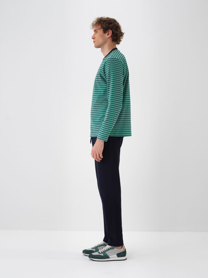 100% Cotton Striped T-Shirt - Xint