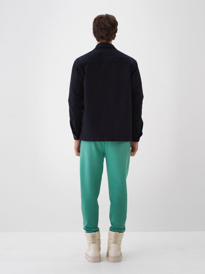 Plain Cotton Shirt Jacket - Xint