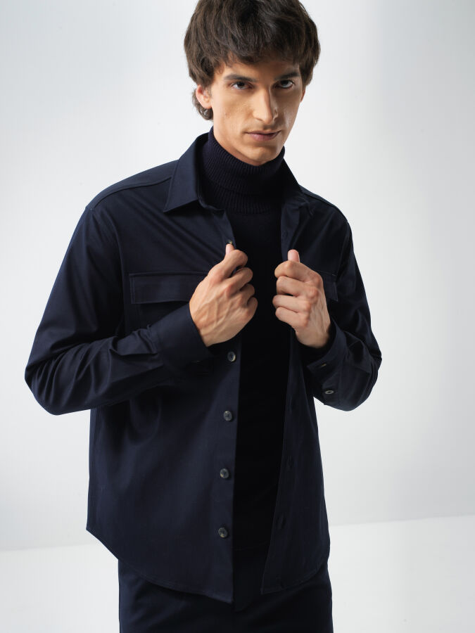 Cotton Shirt Jacket - Xint
