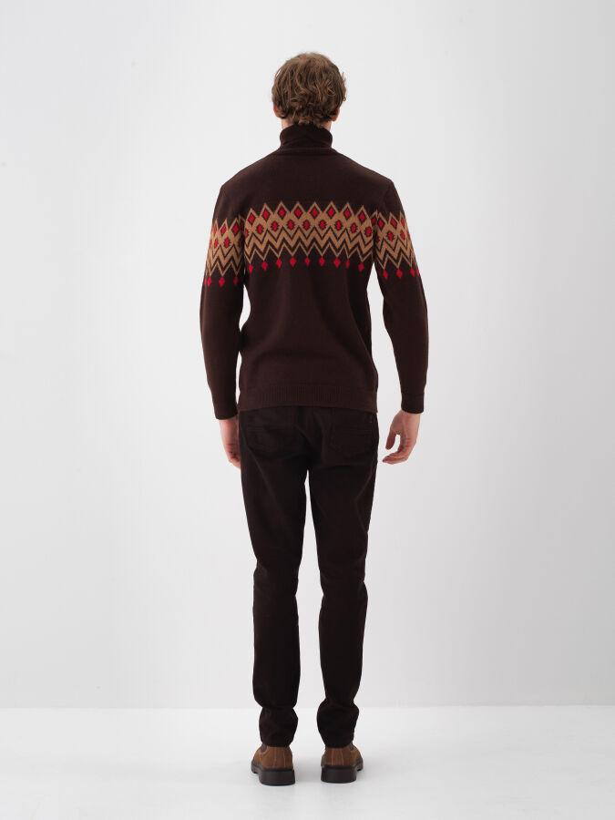 Wool Patterned Sweater - Xint
