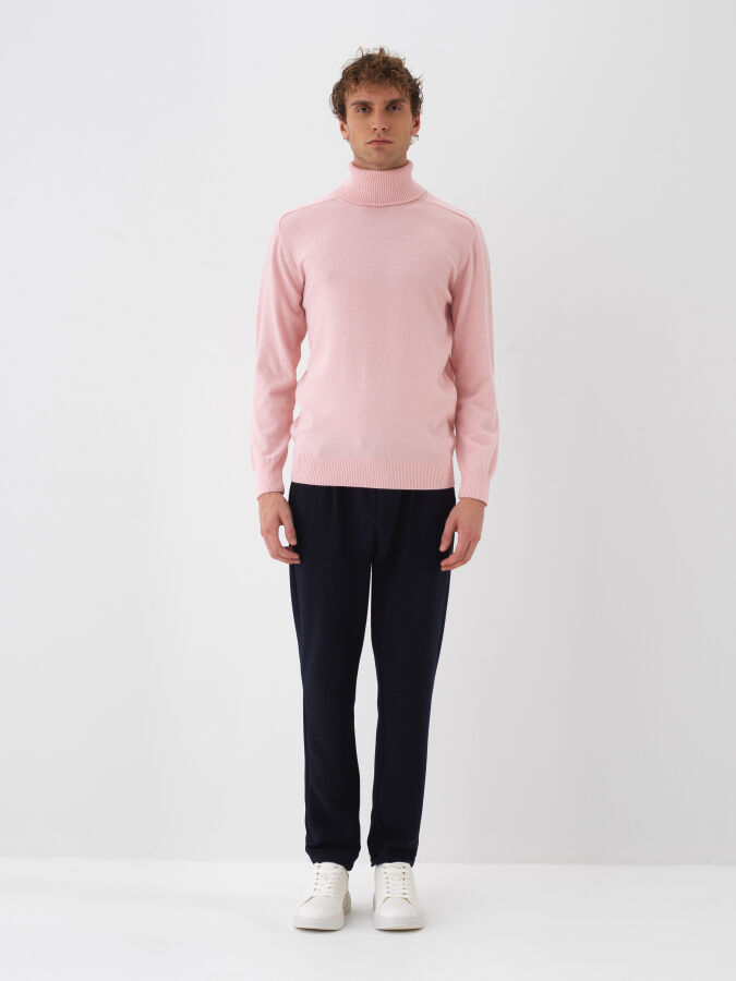 Wool Turtleneck Basic Sweater - Xint
