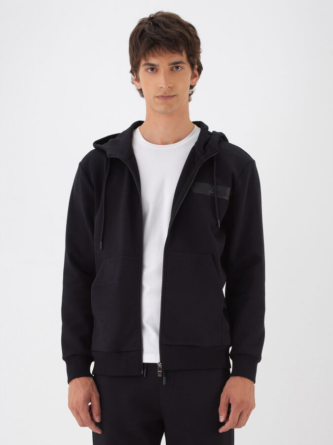 Cotton Sweatshirt Jacket - Xint