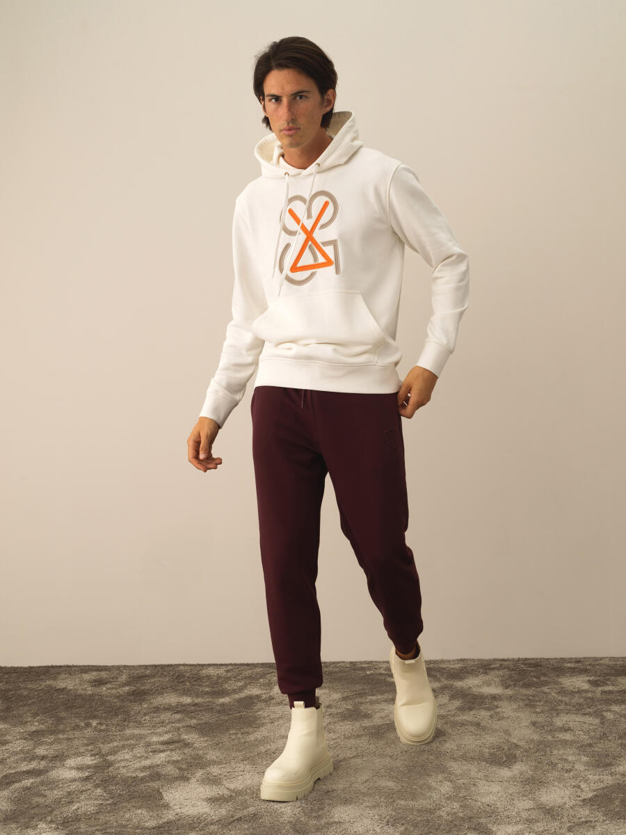 Ekru Pamuklu Regular Fit Sweatshirt - 2