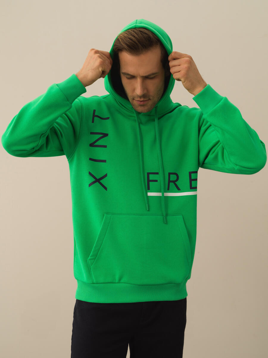 Yeşil Regular Fit Sweatshirt - 1