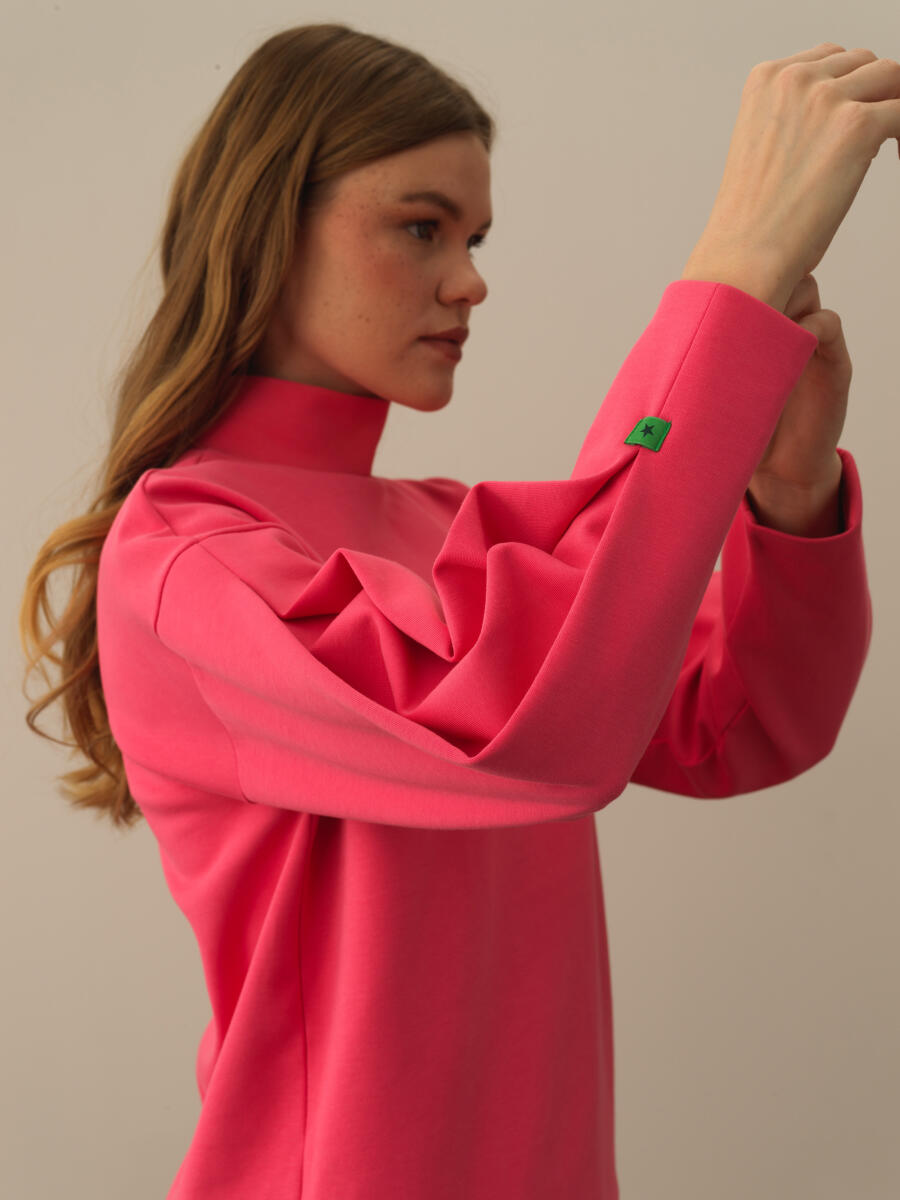 Pembe Oversize Sweatshirt - 4