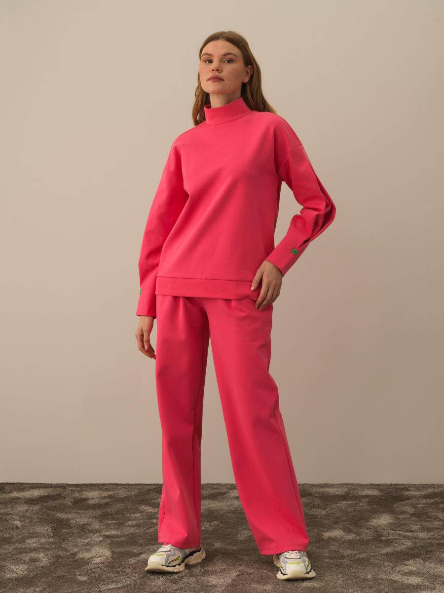 Pembe Oversize Sweatshirt - 2