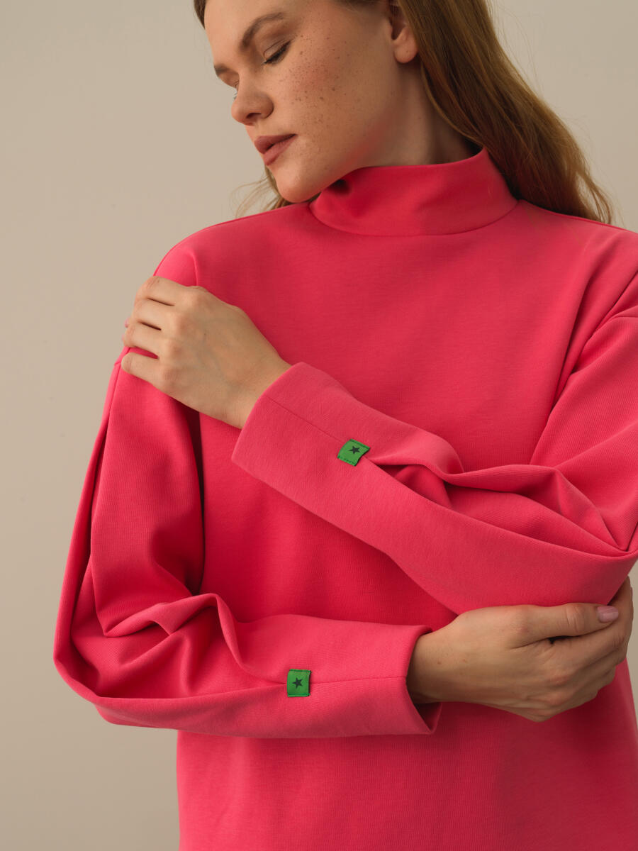 Pembe Oversize Sweatshirt - 1