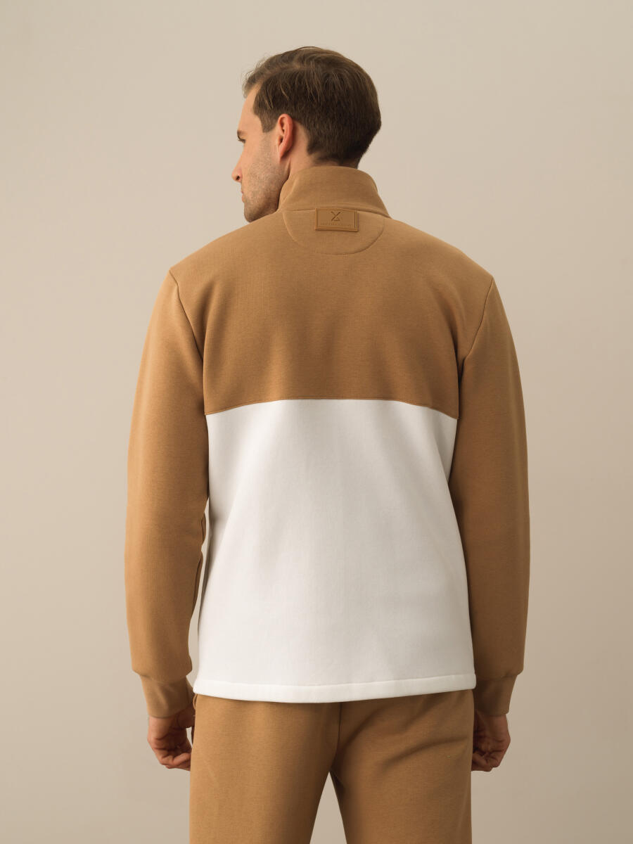 Camel Regular Fit Sweatmont - 4