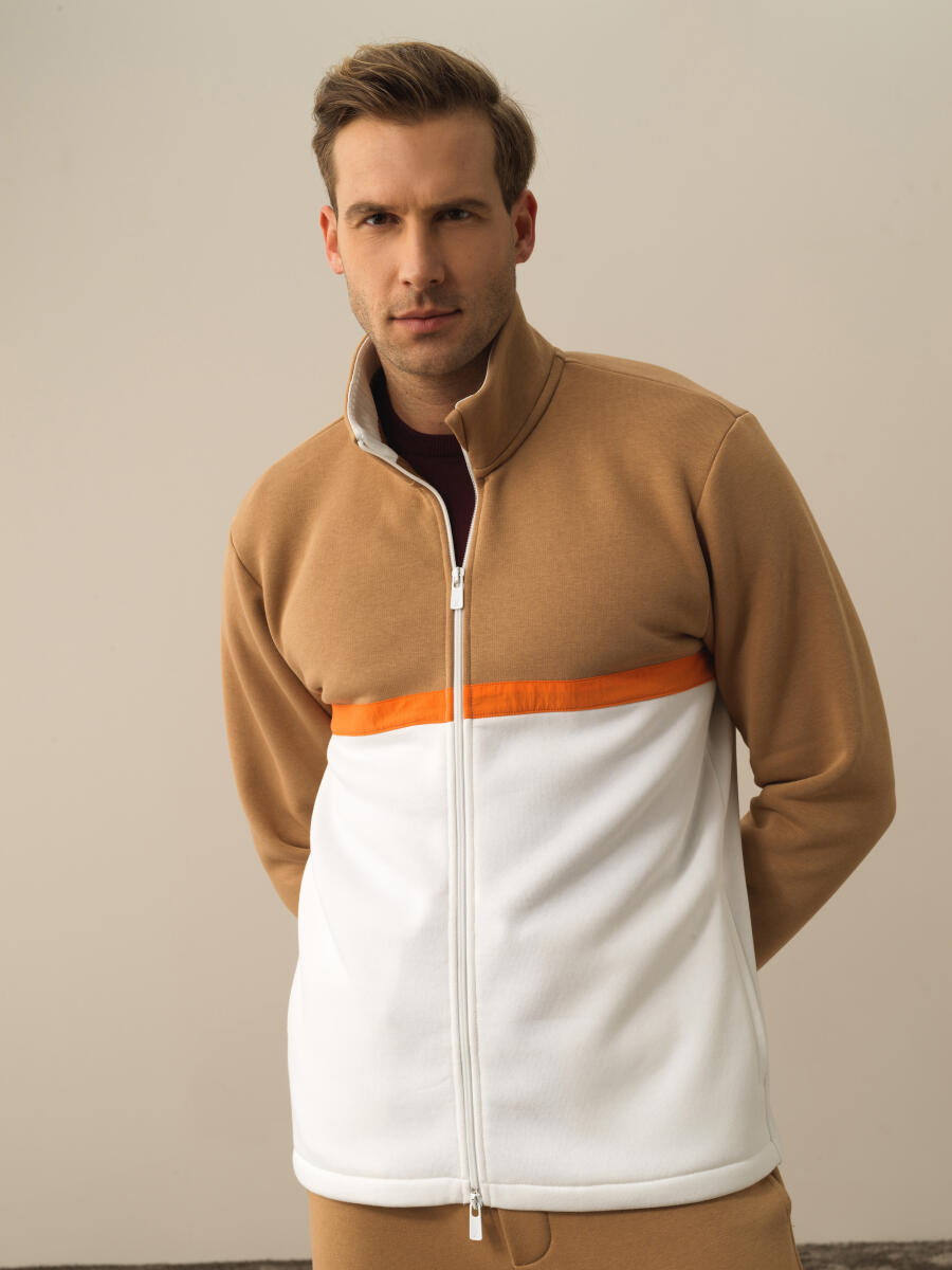 Camel Regular Fit Sweatmont - 1