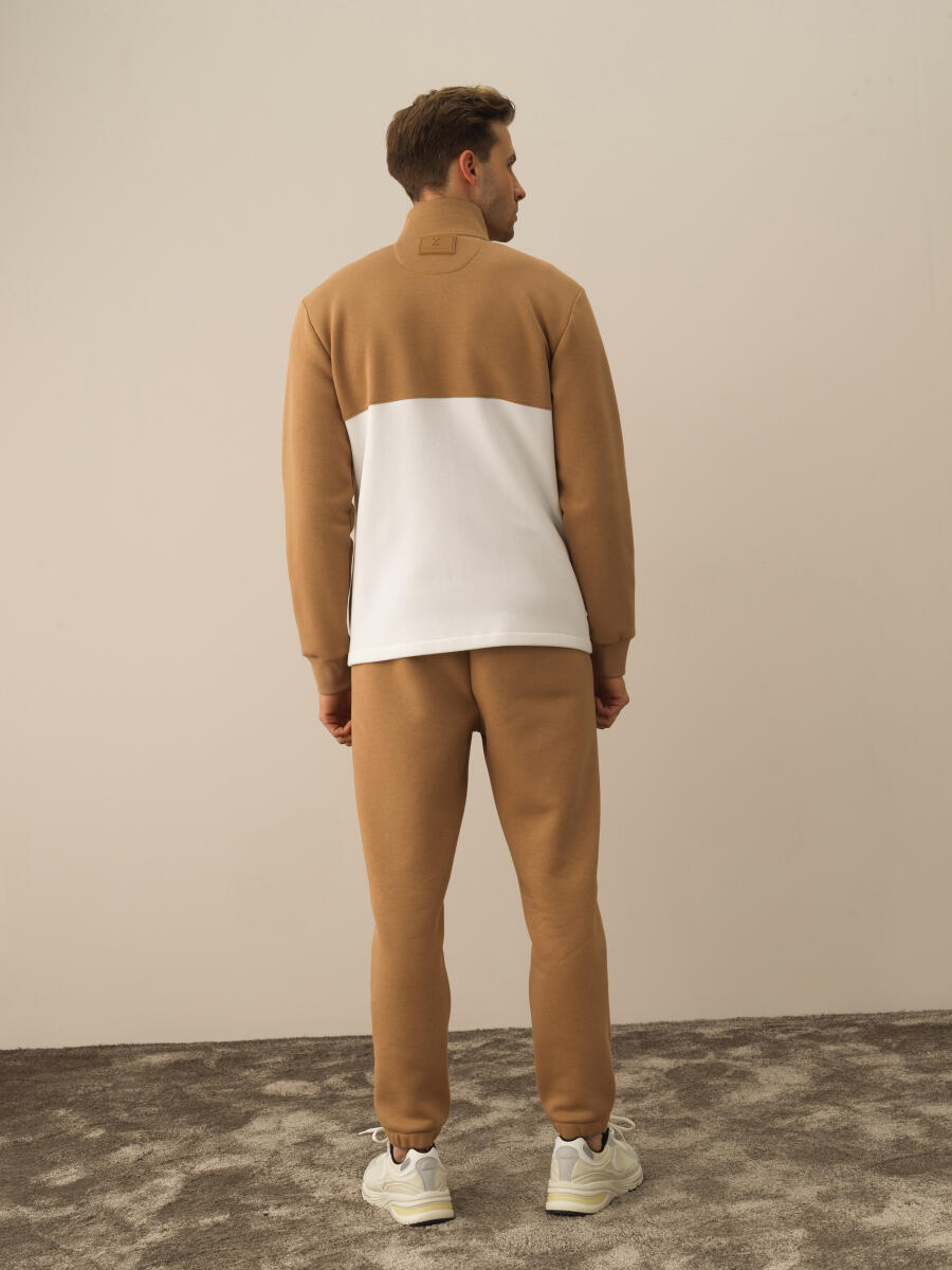 Camel Regular Fit Sweatmont - 5