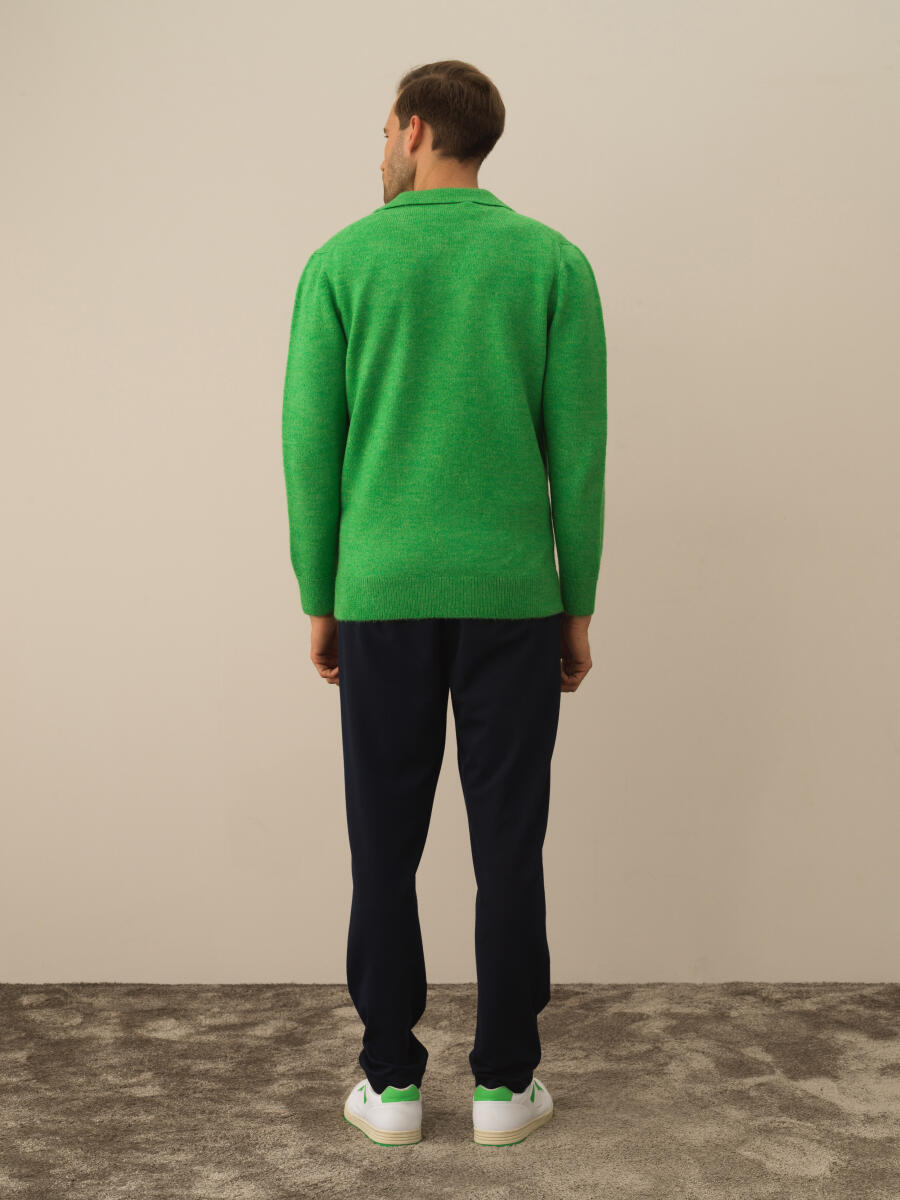 Polo Collar Regular Fit Sweater - 5