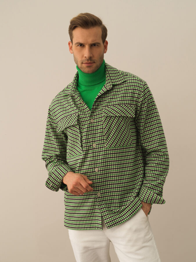 Regular Fit Checked Shirt - Xint