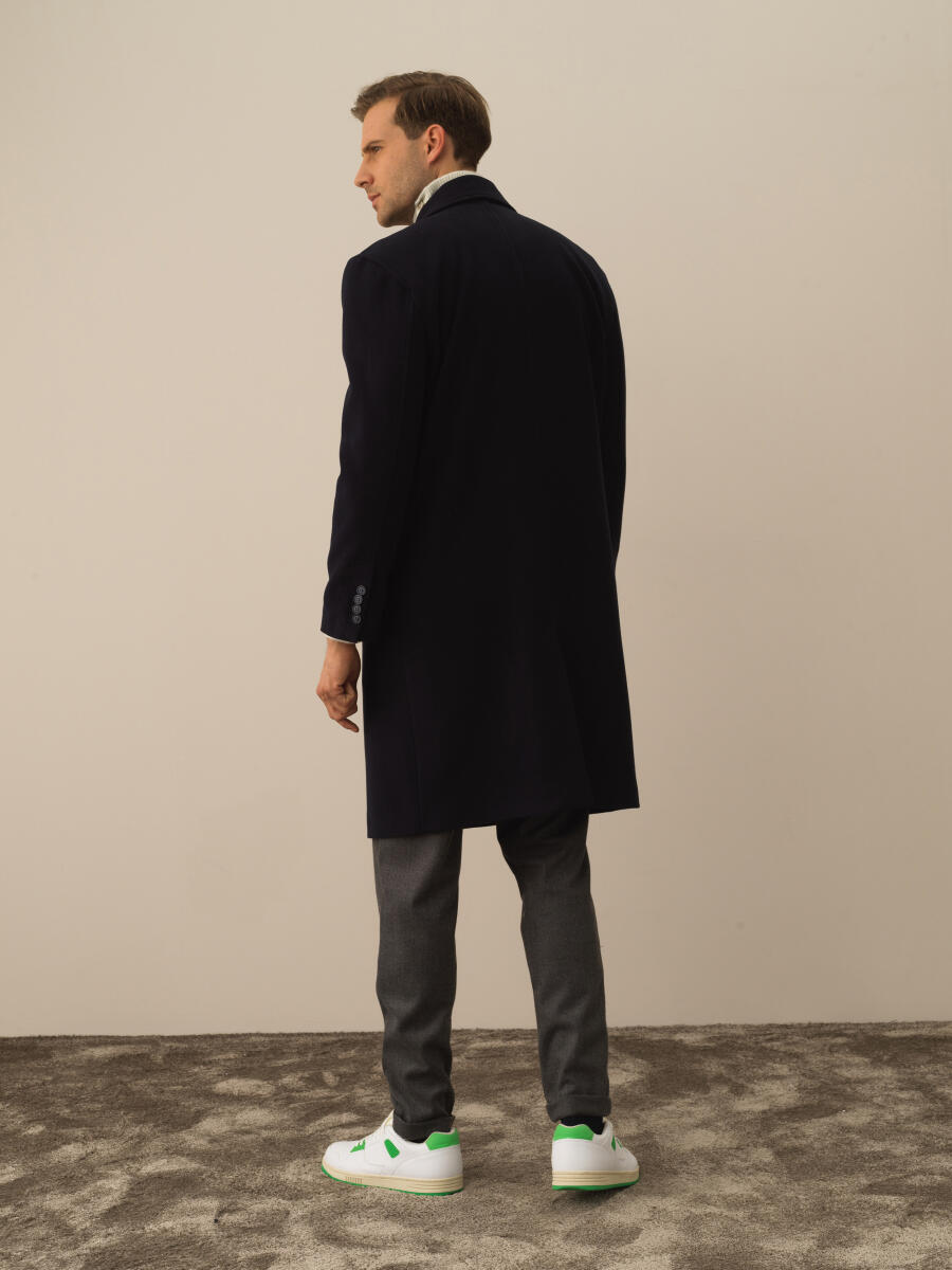 Regular Fit Overcoat - 4