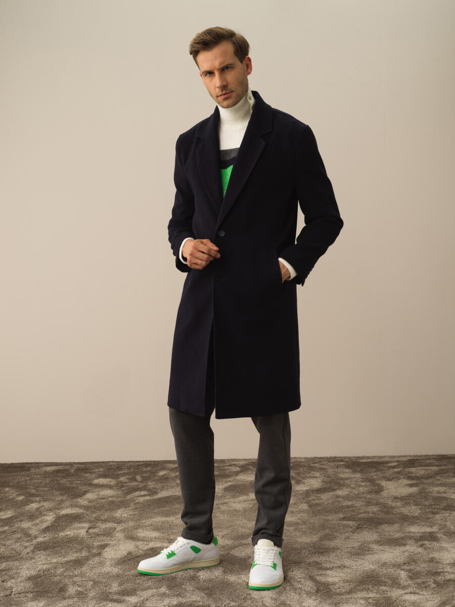 Regular Fit Overcoat - 3