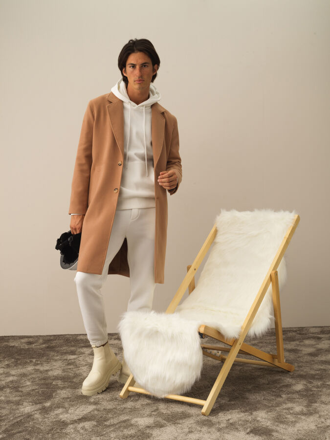 Regular Fit Overcoat - Xint