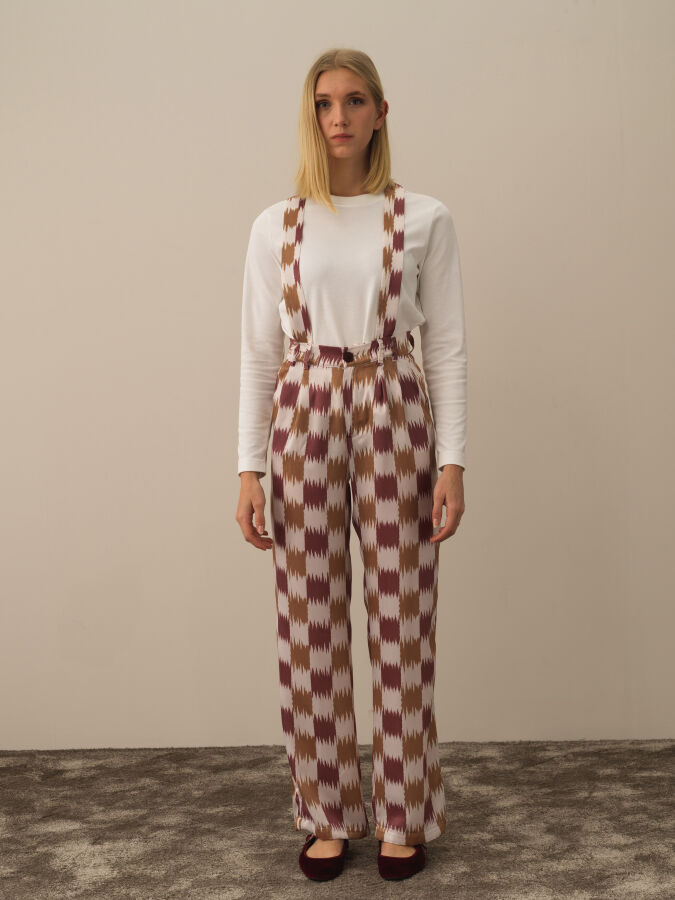 Regular Fit Patterned Jumpsuit - Xint