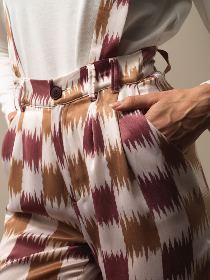 Regular Fit Patterned Jumpsuit - Xint