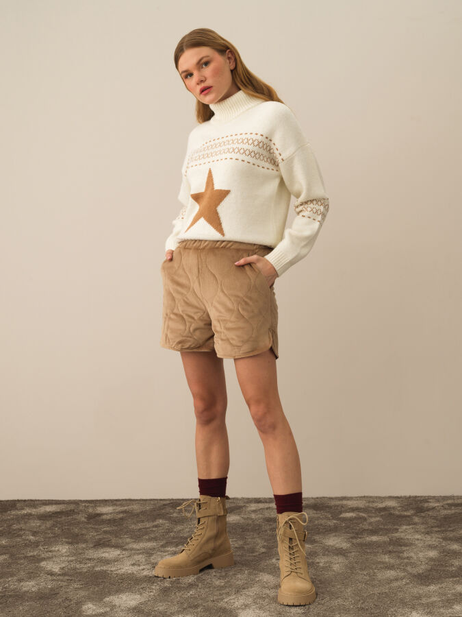 Regular Fit Quilted Shorts - Xint