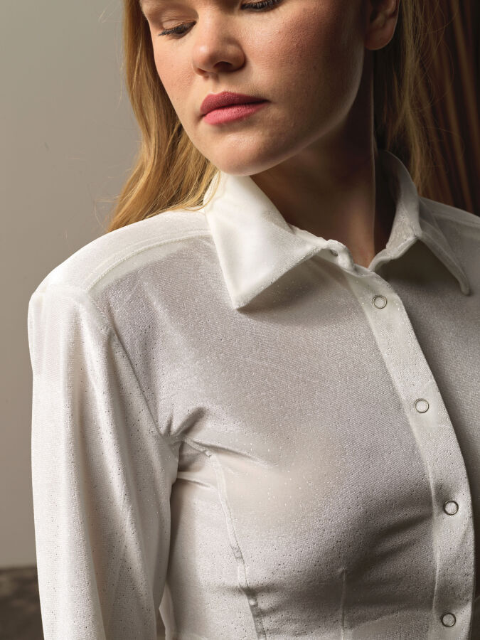 Regular Fit Shiny Textured Shirt - Xint